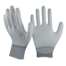 NMSAFETY Nylon tricoté de calibre 13 ou enduit de polyester enduit PU sur les gants de palme